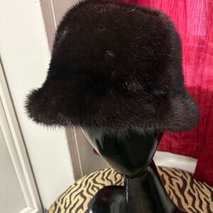 Chic Dark Brown Fur Hat